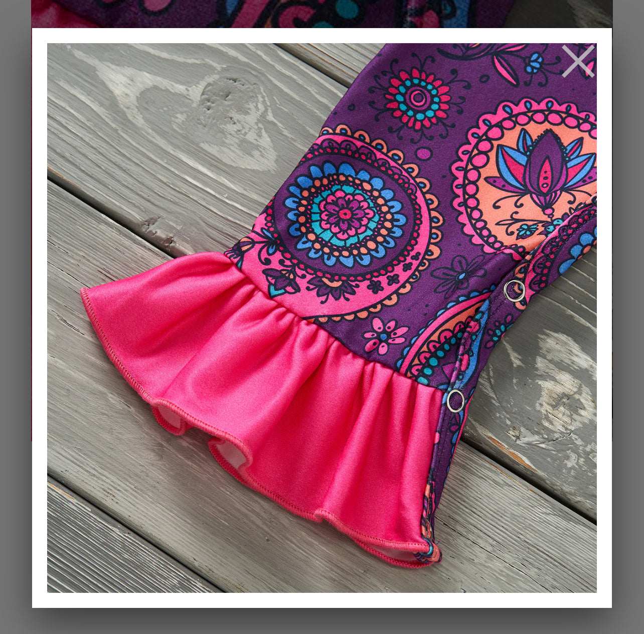 Paisley Perfection - Girl Romper